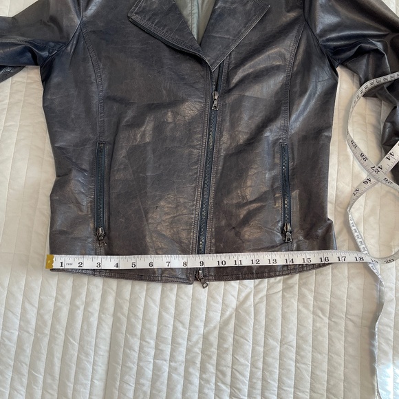 m0851 leather jacket, ink, size 8 - Picture 12 of 15